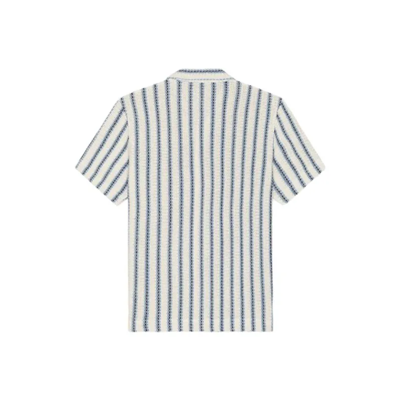 VINCE Shirts Men Blue With White Lettering-1