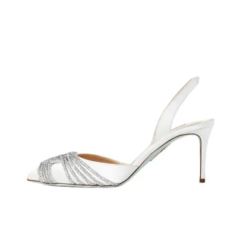 AQUAZZURA Gatsby Slim Heel High Heels 7.5cm Women's White