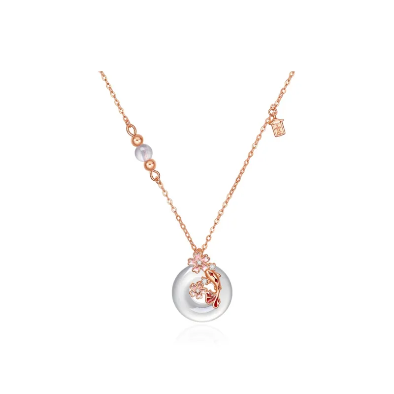 Diamond International Chalcedony Necklaces Women's-0