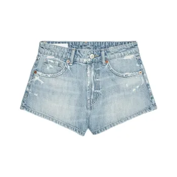 ZARA Trf Denim Shorts Women's Light Blue