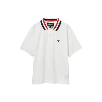 BARBOUR SS25 Polo Shirt Unisex White