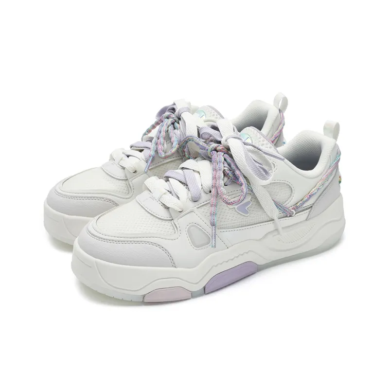 FILA FUSION BANK III Low Top Skateboard Shoes Women's White-9