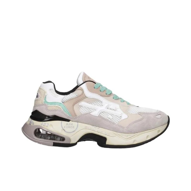 PREMIATA Sharky Low Top Casual Shoes Women's White-1