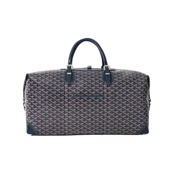 GOYARD Bowling55 Canvas Travel Bag Unisex Dark Blue