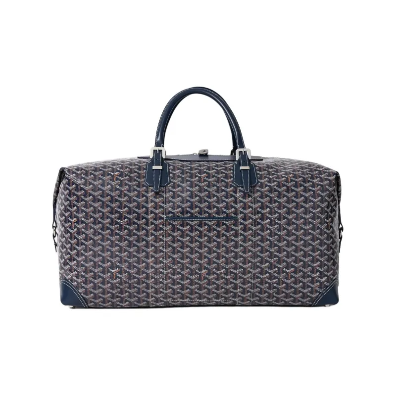 GOYARD Bowling55 Canvas Travel Bag Unisex Dark Blue-0