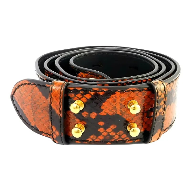 Burberry Leather Bag Straps Women's Orange-0