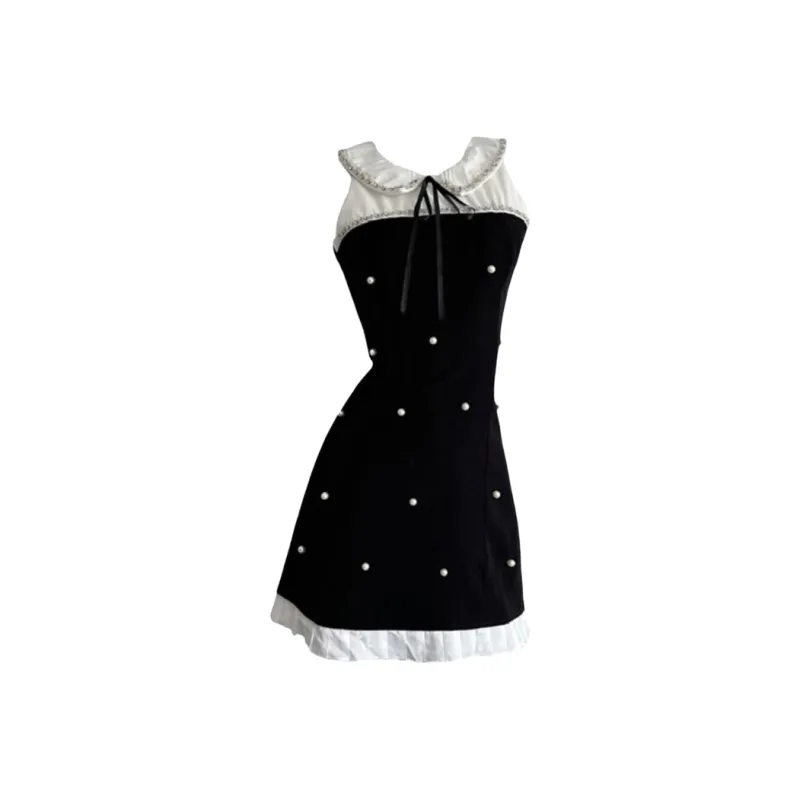 AFGGD Sleeveless Dresses Women's Black-0