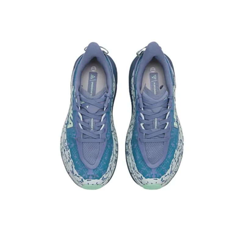 HOKA ONE ONE Speedgoat 6 Cushioning Wear-Resistant Low-Top Running Shoes Women's Blue-2