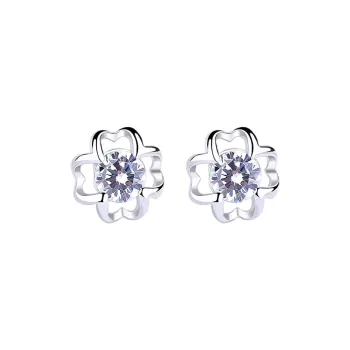 High Quality S925 Silver Jewelry Fashion Stud Earrings Women's