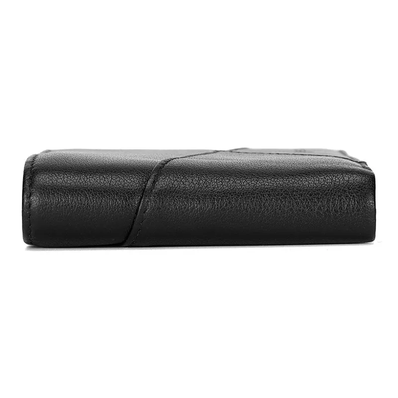 MEXICAN Cow Leather Card Holder, Wallet Men's Black-2