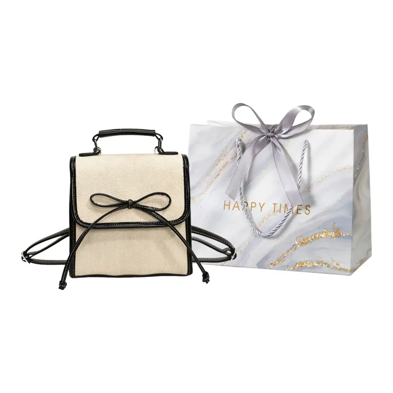 Miss Angel PU Backpack Women's White-0