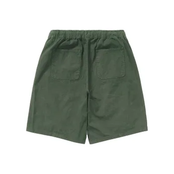 714STREET 100% Cotton Plaid Shorts Unisex Black Gray