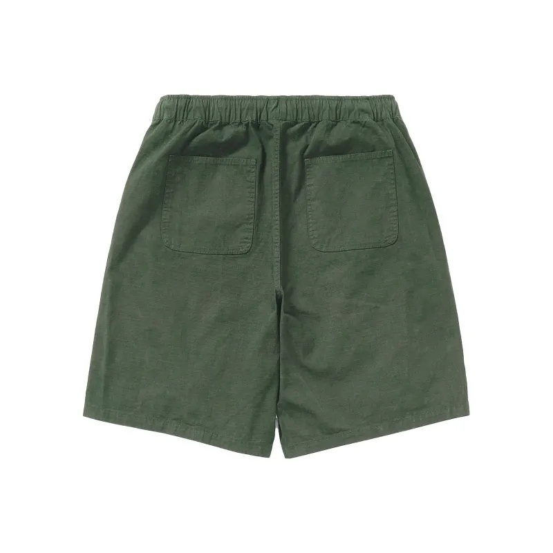 714STREET 100% Cotton Plaid Shorts Unisex Black Gray-7