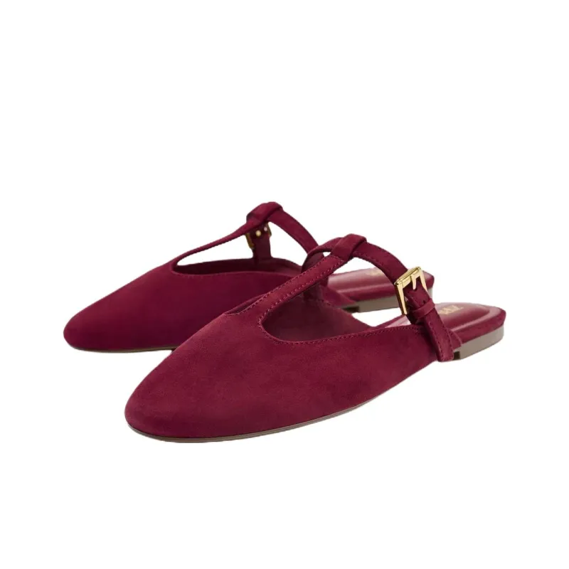 ZARA Abrasion Resistant Closed Toe Slippers Women's Red-2