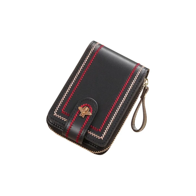 Gorora Cow Leather Document Bag 2 in 1 Card Holder Regular Unisex Jasper/Classic Black/Burgundy-8