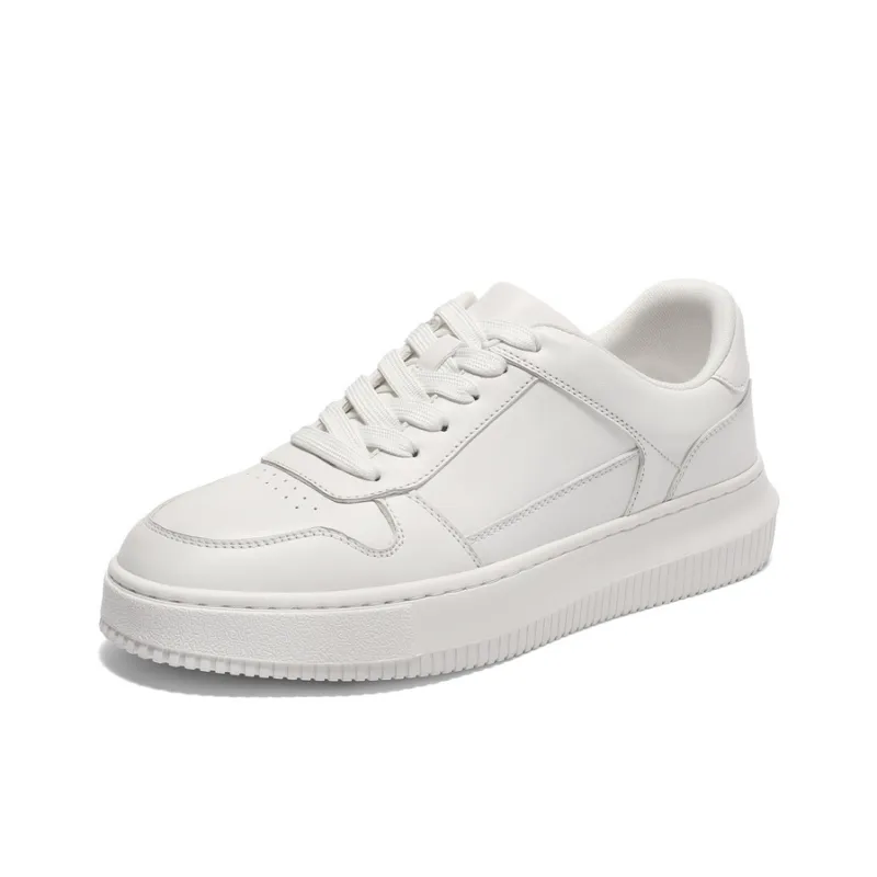 BELLE Skateboard Shoes Men Low Top Black, White-5