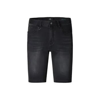SEPTWOLVES Denim Shorts Unisex Black Gray