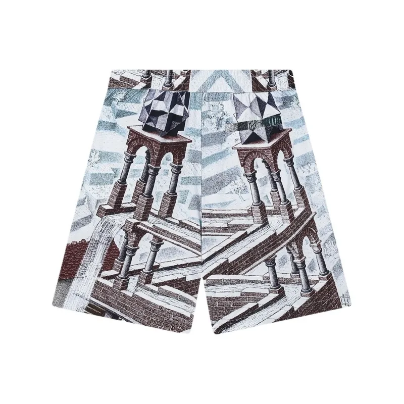 FILA x M.C.ESCHER SS25 Casual Shorts Men's All Over Print ZA-1