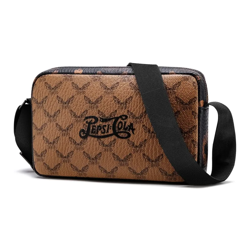 Pepsi PVC Crossbody Bag, Shoulder Bag Regular Unisex Cognac-1