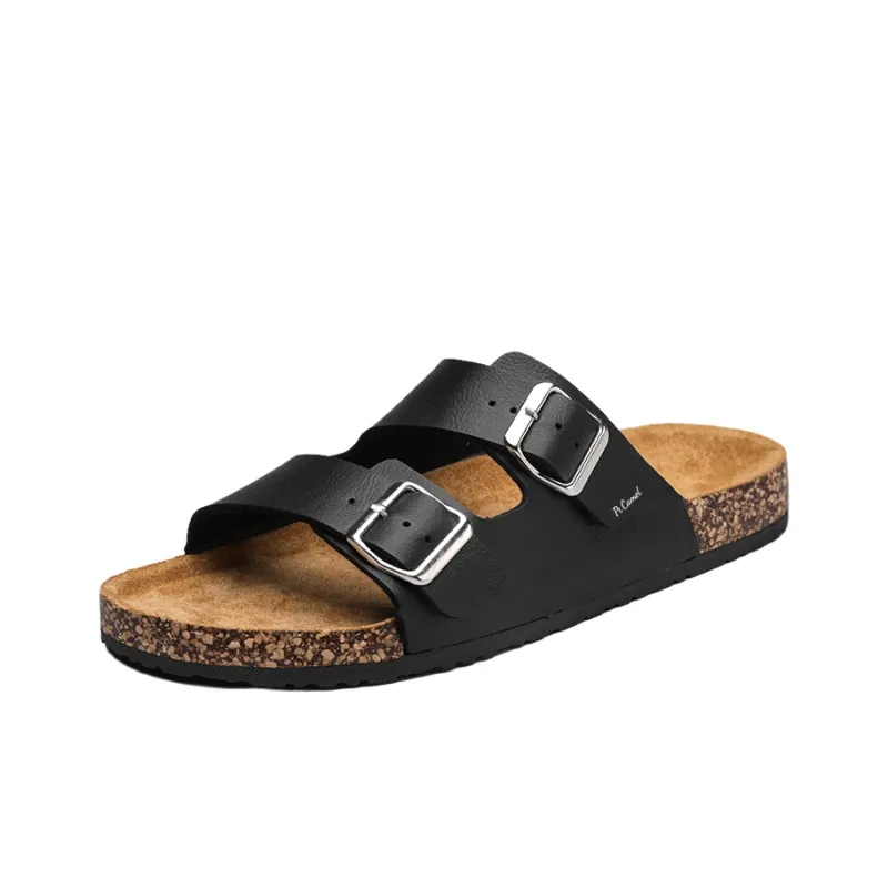 PROTECTCAMEL Rubber Sole Slip Resistant Abrasion Resistant Quiet Slide Slippers Unisex-1