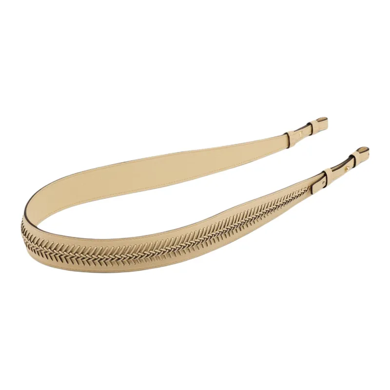 Delvau Calfskin Bag Strap Unisex Sand Dune-0
