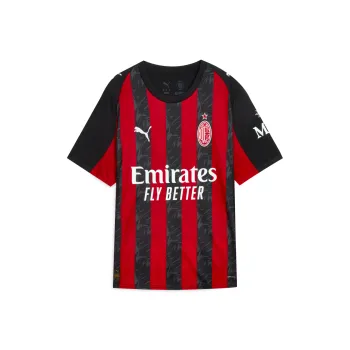 PUMA Soccer Jersey Men's Black Red Stripes