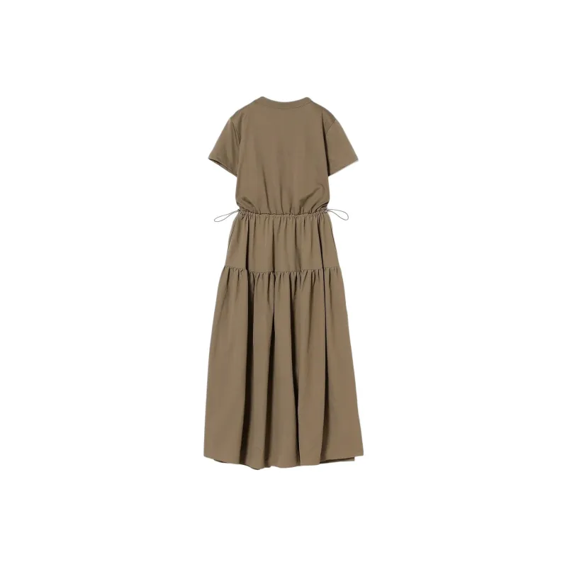 Beams Short Sleeved Dress Women's Taupe-1