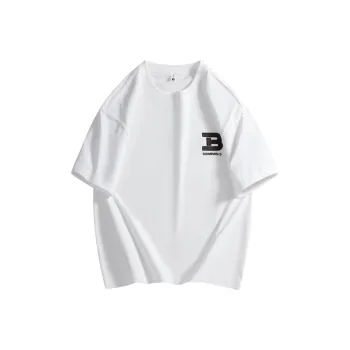 WOSAWE Trendy Fashion Basic Top Summer Crew Neck Drop Shoulder Individual Short Sleeved T Shirt Unisex