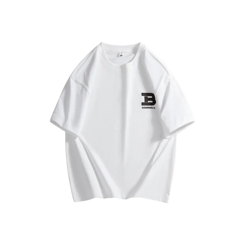 WOSAWE Trendy Fashion Basic Top Summer Crew Neck Drop Shoulder Individual Short Sleeved T Shirt Unisex-0