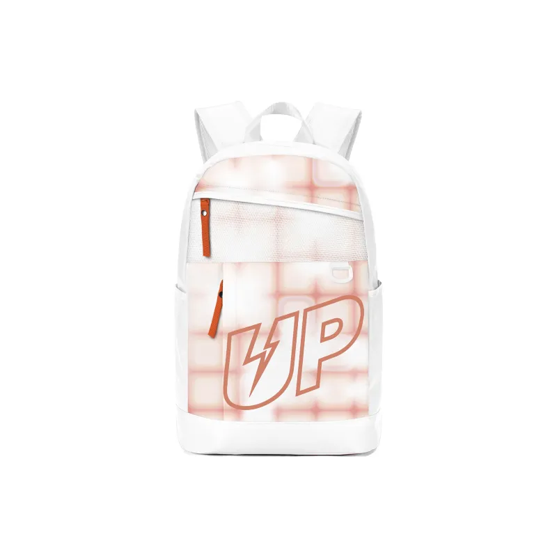 TURN UP Polyester Backpack Unisex White-0