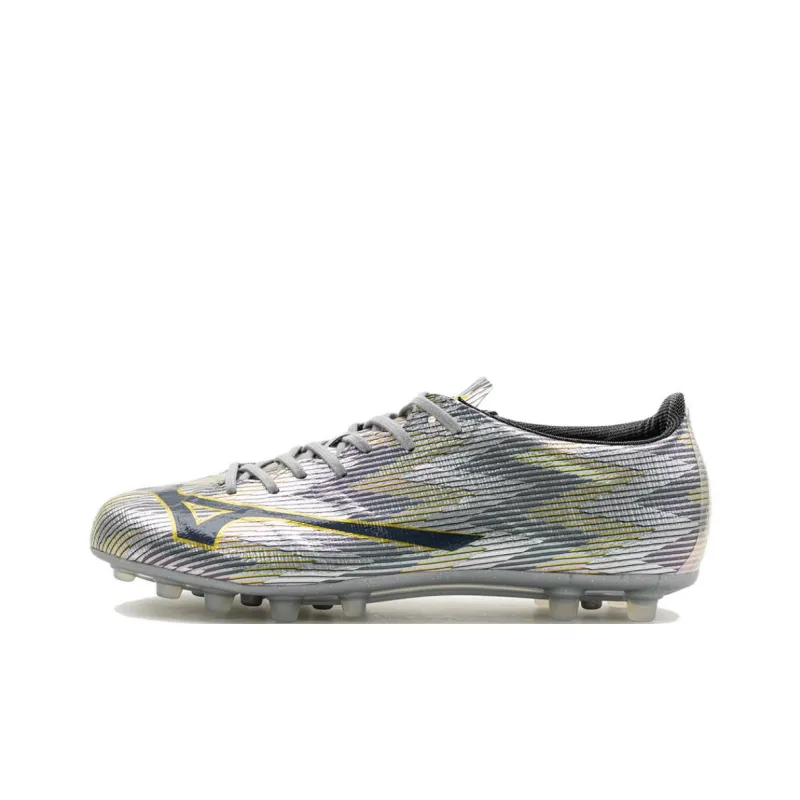 Mizuno Alpha 2 Anti Slip Wear Resistant Soccer Shoes Men's Silver-0