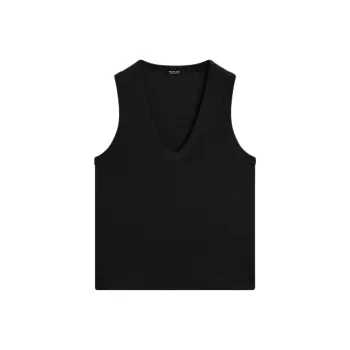 Massimo Dutti Tank Tops Women's Black