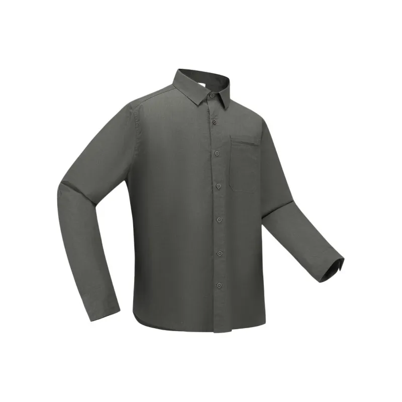 DECATHLON 500 Series Travel Shirt Men's Khaki-2