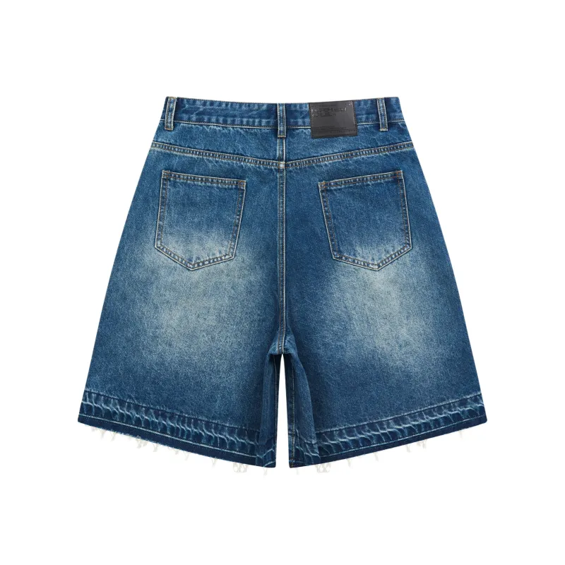 HARSH AND CRUEL Shorts Unisex Blue-6