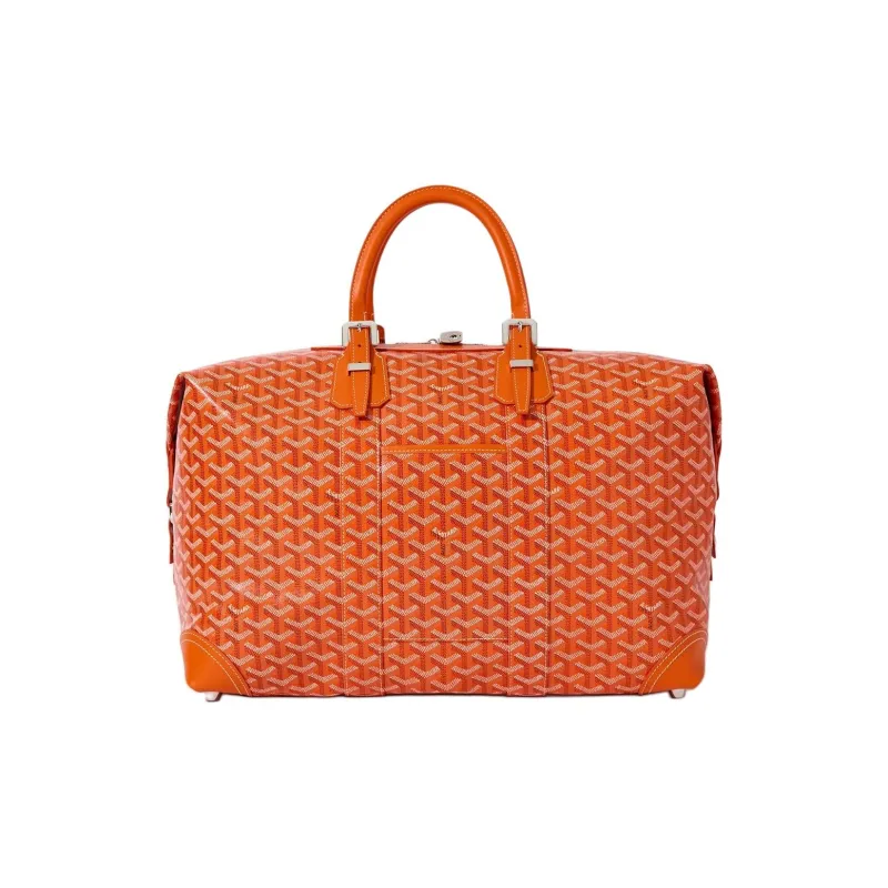 GOYARD Bowling Canvas Shoulder Bag, Crossbody Bag, Handbag, Travel Bag Unisex Orange-0