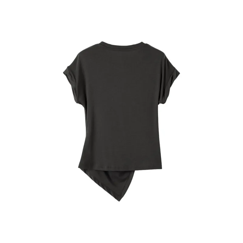 Late White T Shirts Women's Dark Gray-1