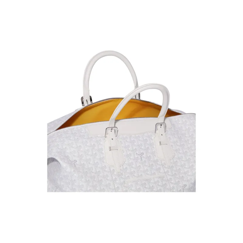 GOYARD Bowling Canvas Travel Bag Unisex White-3