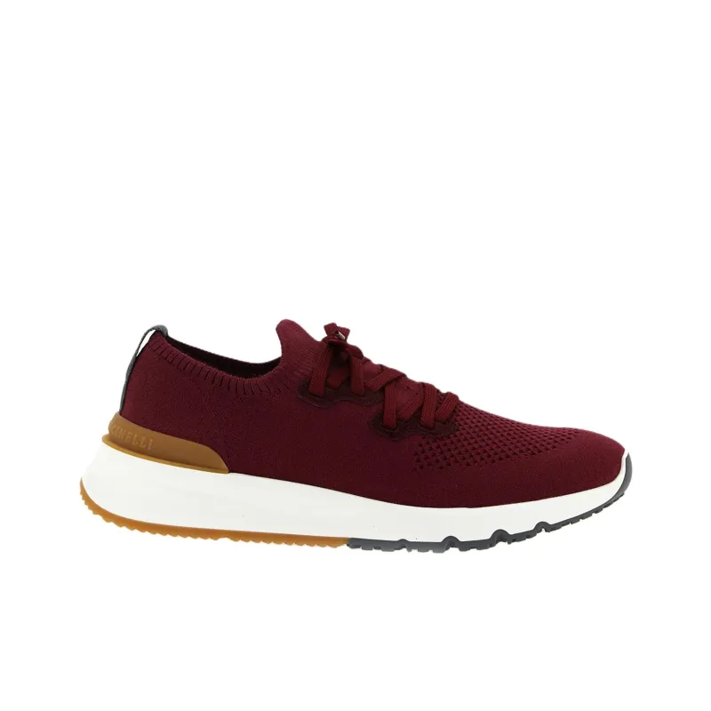 Brunello Cucinelli Knitted Low Top Casual Shoes Men's Red-1