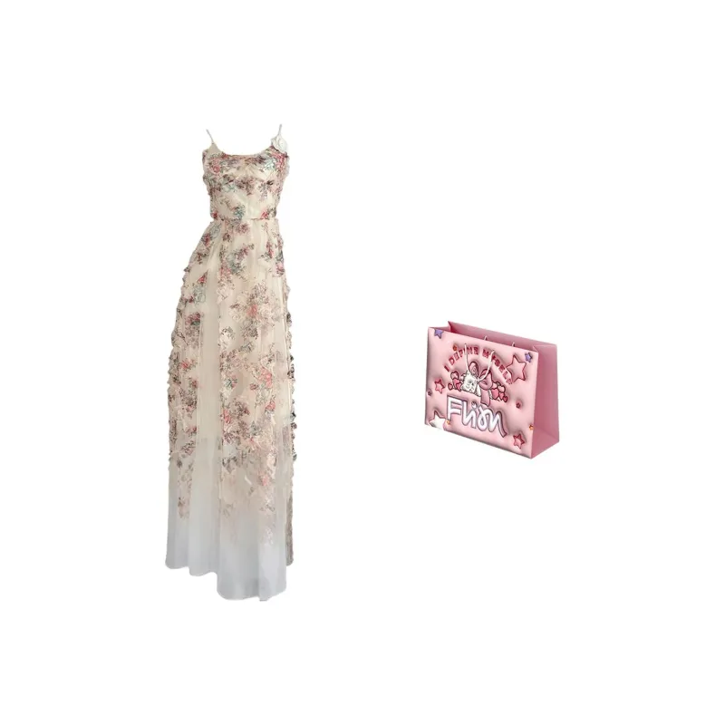 FLIM Slip Dresses Women's Apricot Bear Box-0