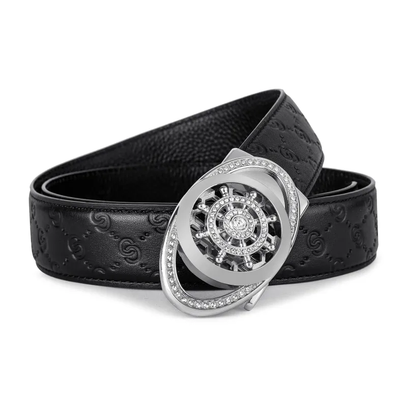 Ace Paul Cow Leather Belt Men's 3.5cm-2
