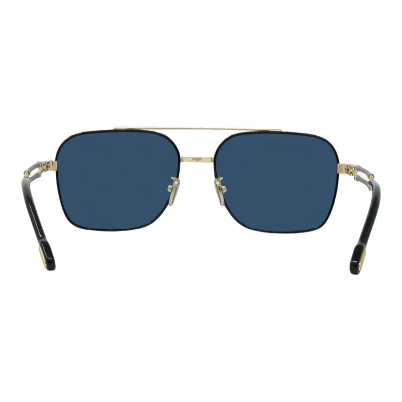 FRED Metal Acetate Aviator Sunglasses Unisex Gold-3