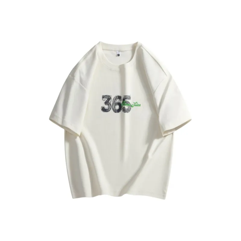 WOSAWE Trendy Brand Minimalist Style Letter Print Crew Neck Half Sleeve T Shirt Unisex-0