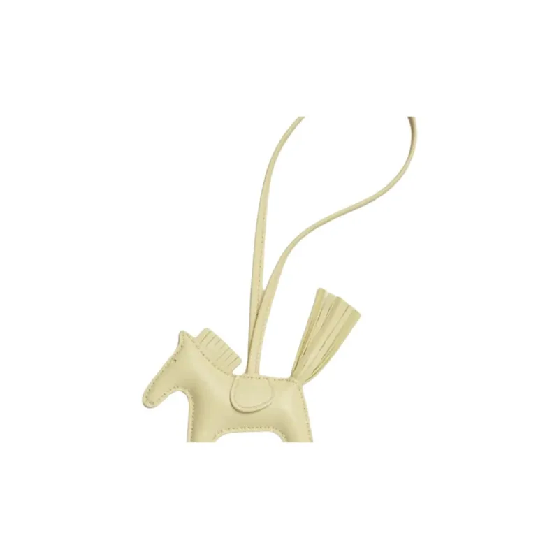 HERMES Rodeo Milo Lambskin Bag Charm Bag Merch Trumpets Unisex Milton Yellow-1