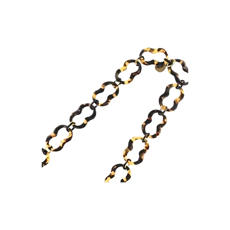 PRADA Plastic Necklaces Women's Brown-2