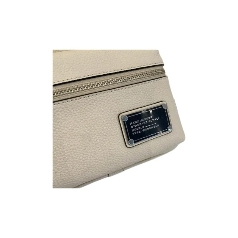 MARC JACOBS Pebble Leather Backpack Women's Ecru-3