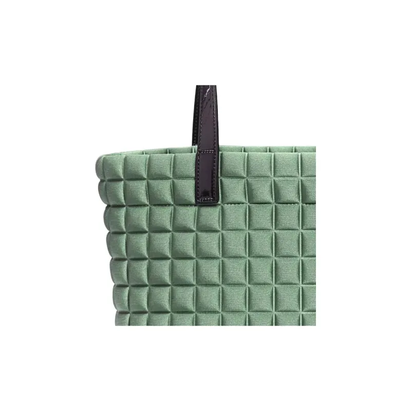 BPRIME 3D Cubic Thermoforming Fabric Handbag Regular Women's Light Green-3