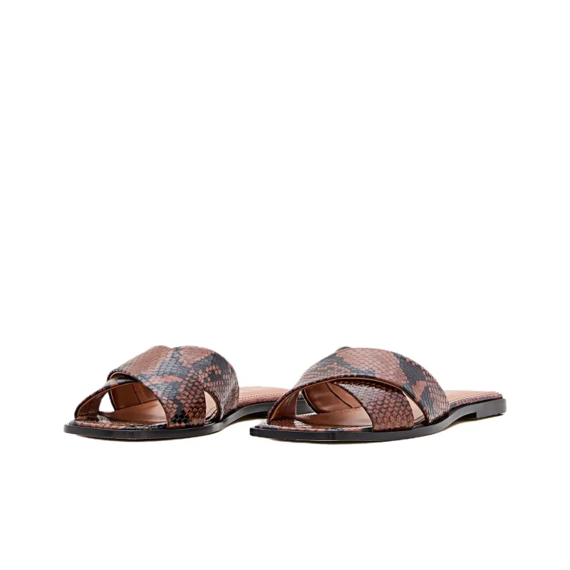 Paris Texas Abrasion Resistant Slide Slippers Women's Brown-2