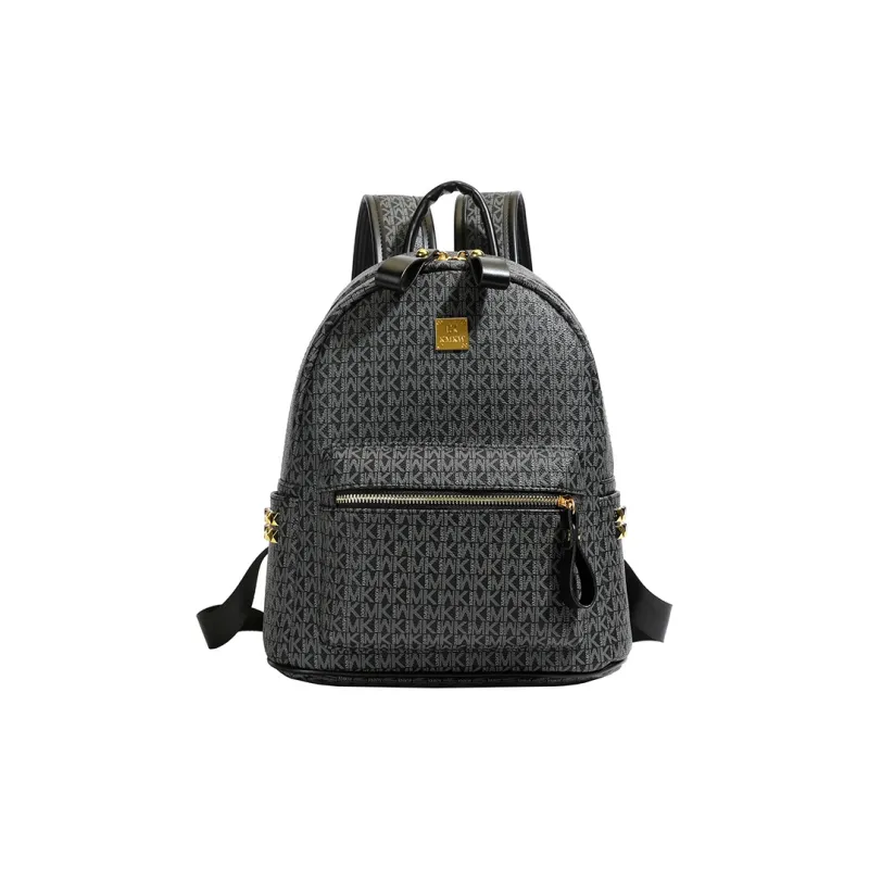 Teddy Bear Collection Pu Backpack Women's Coffee/Ecru/Pink/Black-18