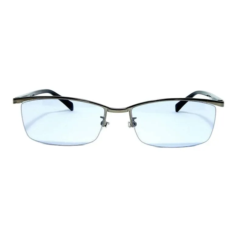 Police Titanium Plastic Rectangular Sunglasses Men's Black-3