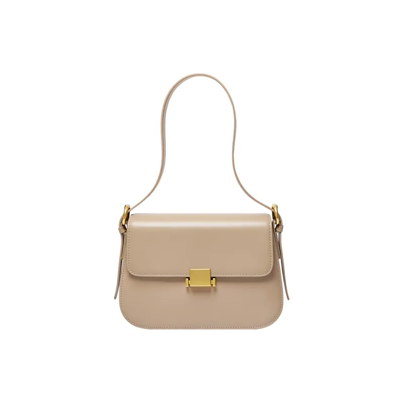 Narandu Cow Leather With Synthetic Leather Tofu Bag, Small Square Bag, Shoulder Bag, Crossbody Bag Women's Multicolor-0